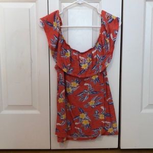 Pink off the shoulder blouse